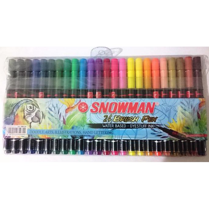

Imurahl Brush Pen / Brushpen 24 Warna Colour Snowman Bm-24