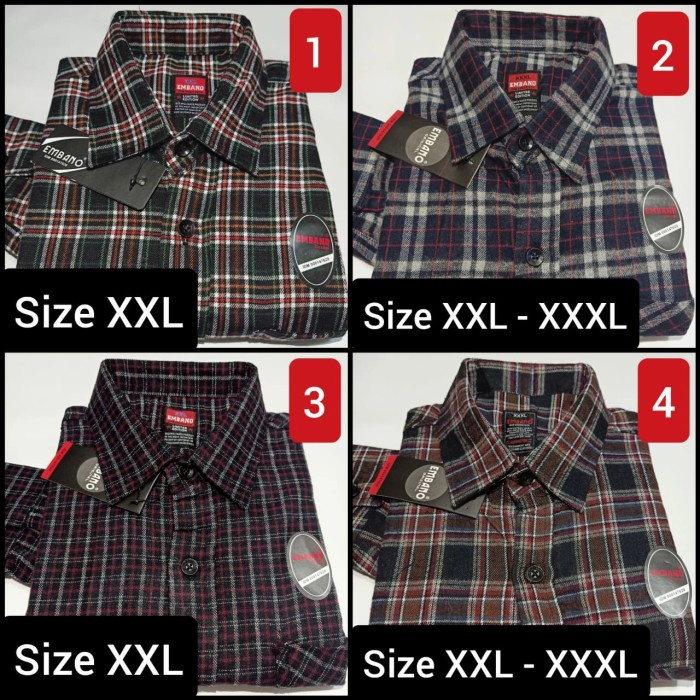 Kemeja Distro Hem Cowok Casual Keren Terbaru Kemeja Pria E6E5 Jum EM260 Kemeja Flanel Jumbo Pria Siz