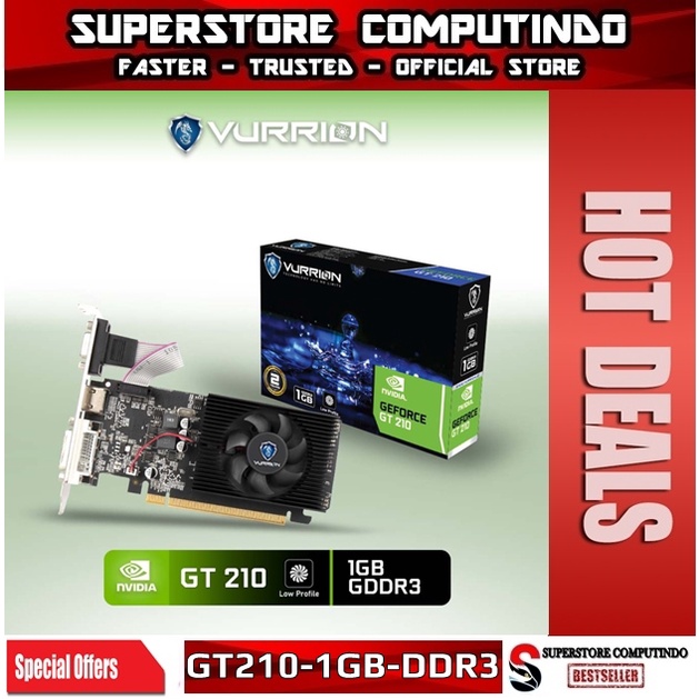 VGA NVIDIA VURRION GT 210 / GT210 LP 1GB DDR3 64-BIT