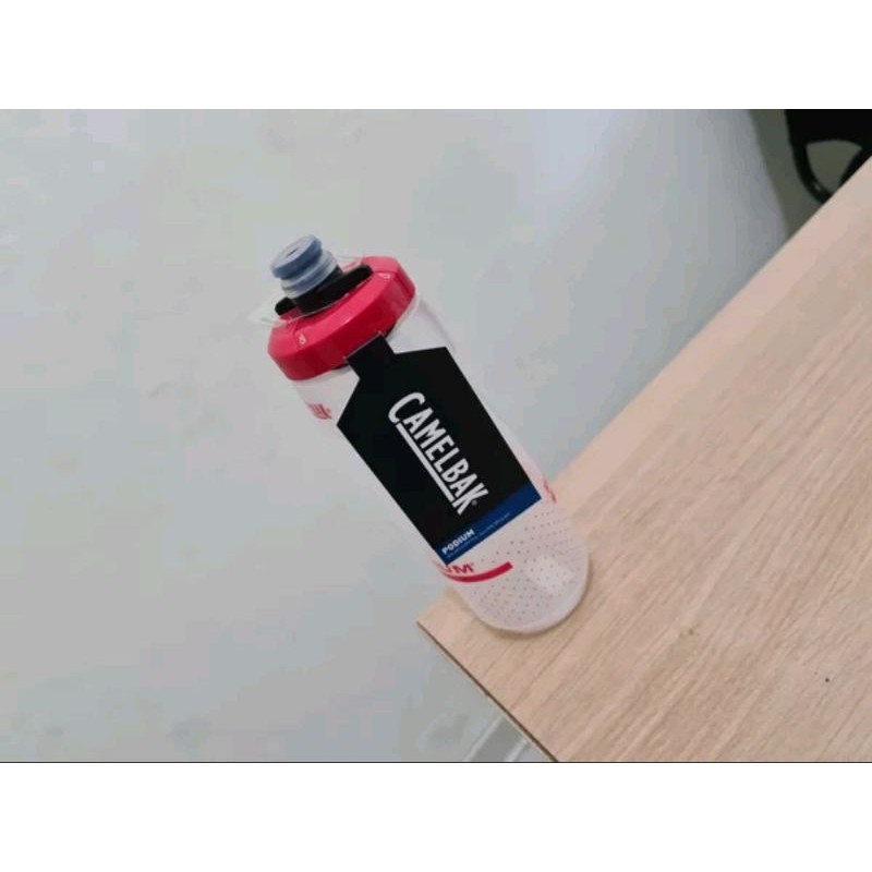 Bottle Camelbak Podium Mdl B 710ML Warna Fiery Red Merah Transparan code 729824003