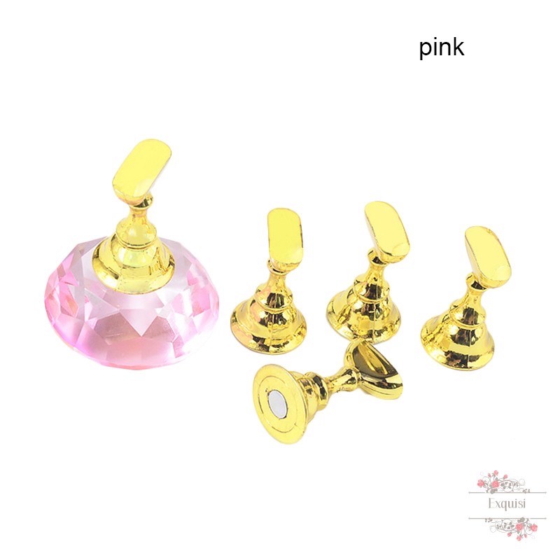 Nail stand display holder dudukan kuku nail tips practice magnet Produk Good Quality