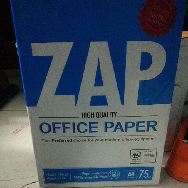 

kertas hvs a4 75gr zap 1rim
