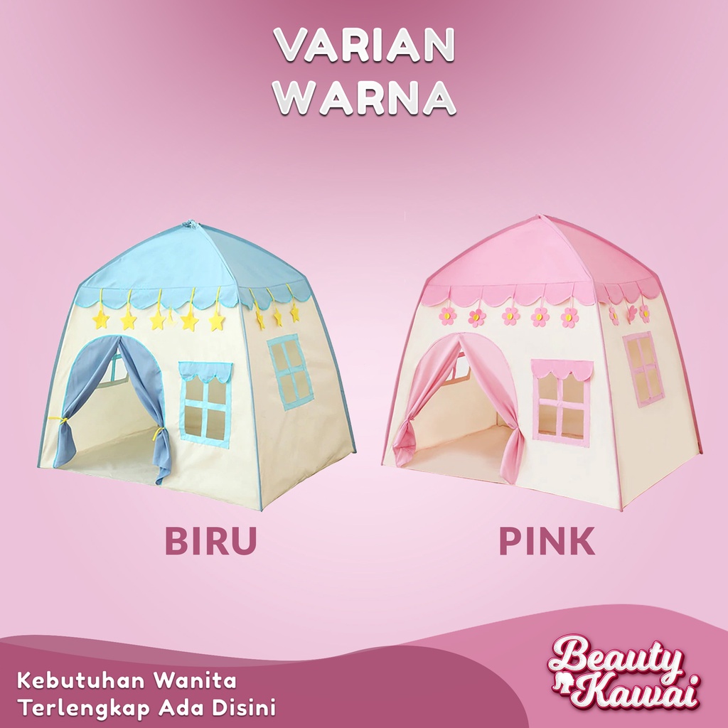 Tenda Anak Jumbo 3-4 orang Mainan Princess Castle Tent Playhouse