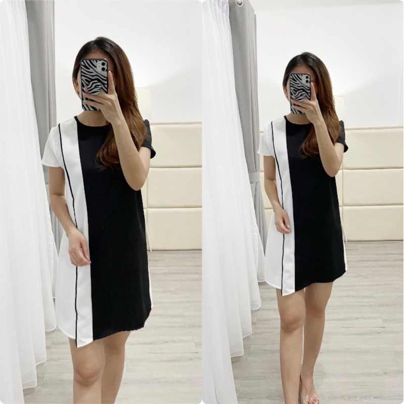 dress casual korea / mini dress wanita / K LUH