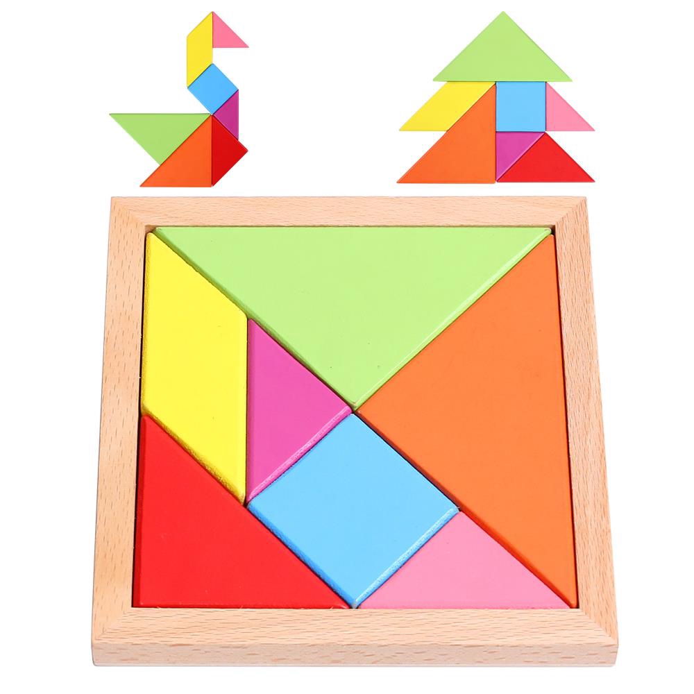 Tangram Puzzle Mainan Klasik Anak Anak Siswa Sekolah Dasar Kreatif Bentuk Geometris Blok Bangunan Pu Shopee Indonesia