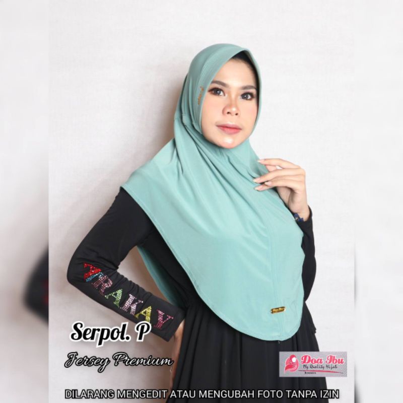 DOA IBU || Jilbab Serpol Hijab serut polos  ori DOA IBU DOI