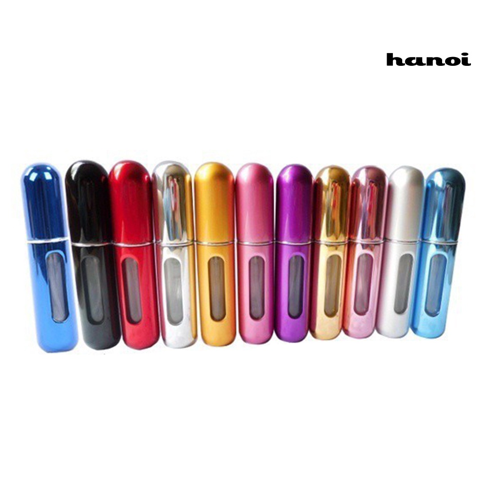 HQTM_5ml Travel Portable Empty Refillable Spraying Metal Perfume Atomizer Bottle