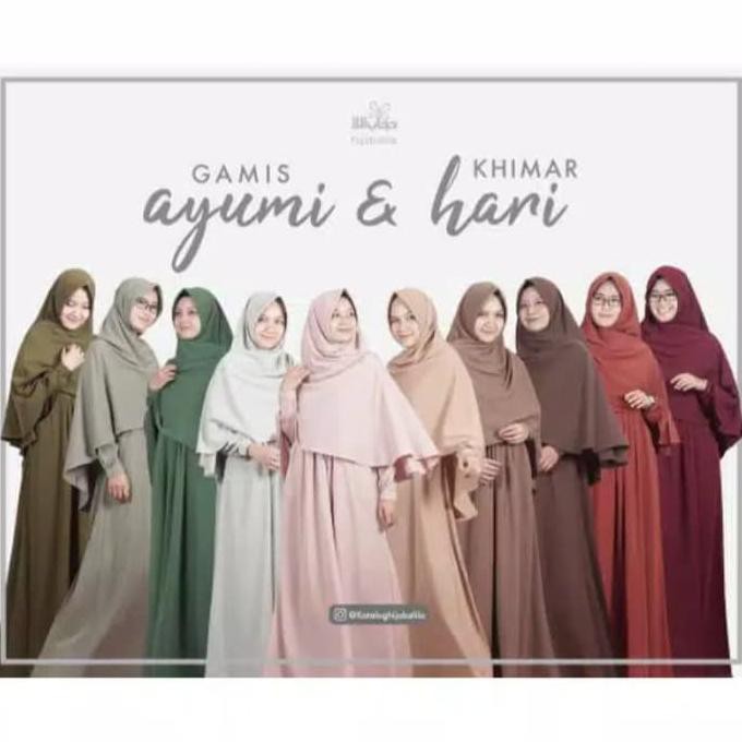 New Gamis Ayumi Syar'I Wollycrepe Busui Hijab Alila Grosir