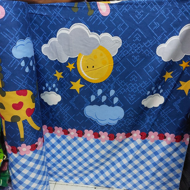 Bahan Kain Sprei Meteran Katun Microtex Disperse Motif Anak | Griya Spreiku