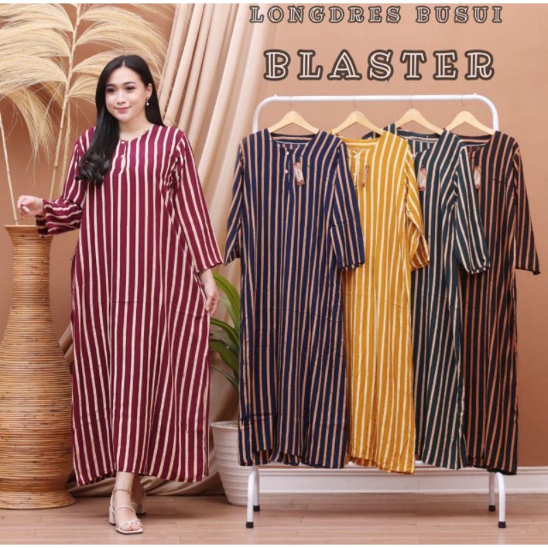 Daster panjang muslim gamis wanita cabut warna Kamila blaster grosir baju murah baju tidur wanita kekinian batik modern kancing depan busui bumil