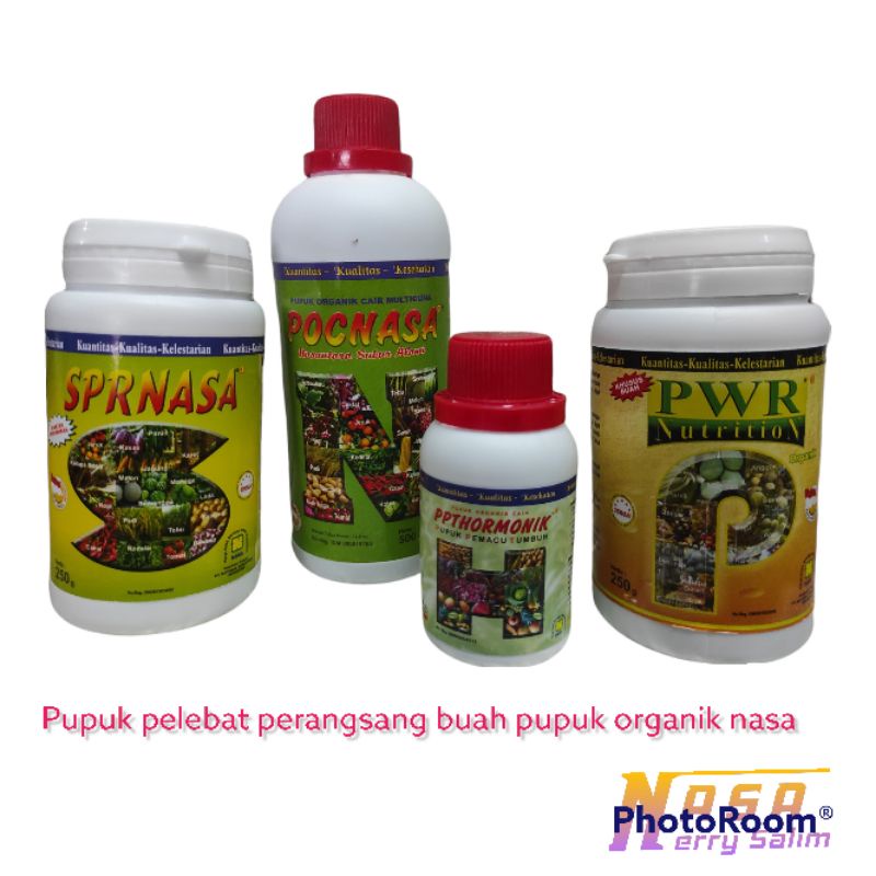 Pupuk Organik Pupuk Buah  Pupuk Pelebat/perangsang Buah  Paket lengkap pupuk nasa PocNasa Hormonik S