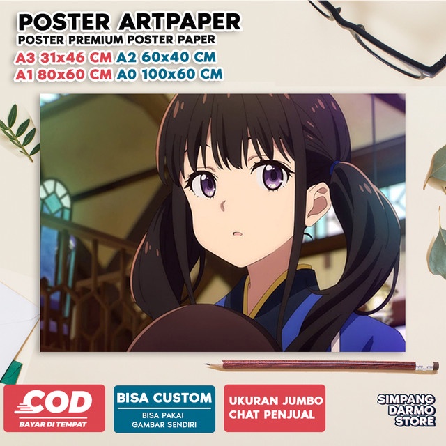 Jual Toko Poster Darmo Store Poster Lycoris Recoil Anime Chisato