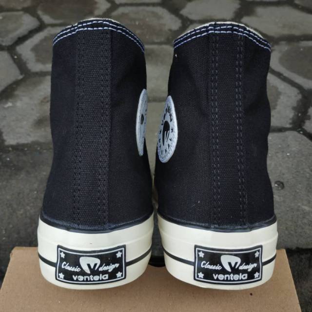 SEPATU VENTELA BLACK NATURAL HIGH