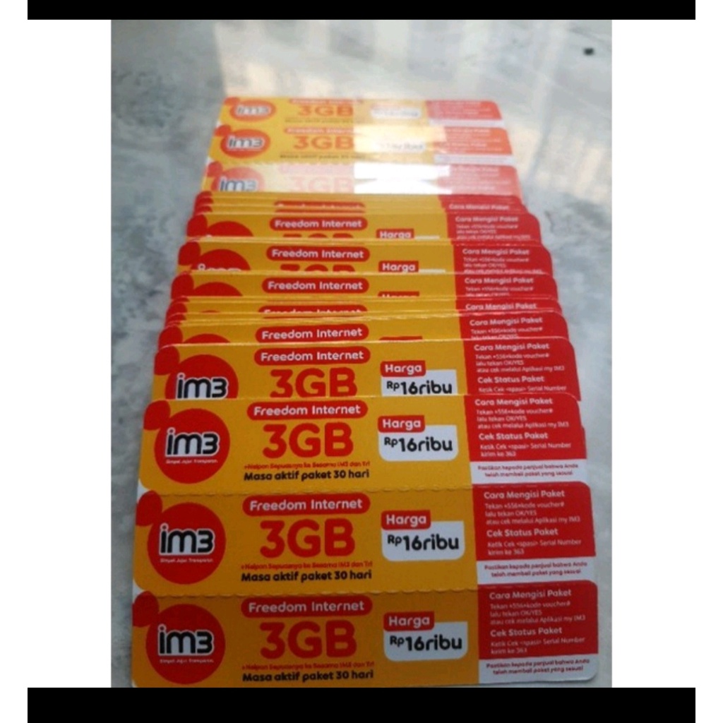 Voucher indosat 3gb 30hari jawa timur