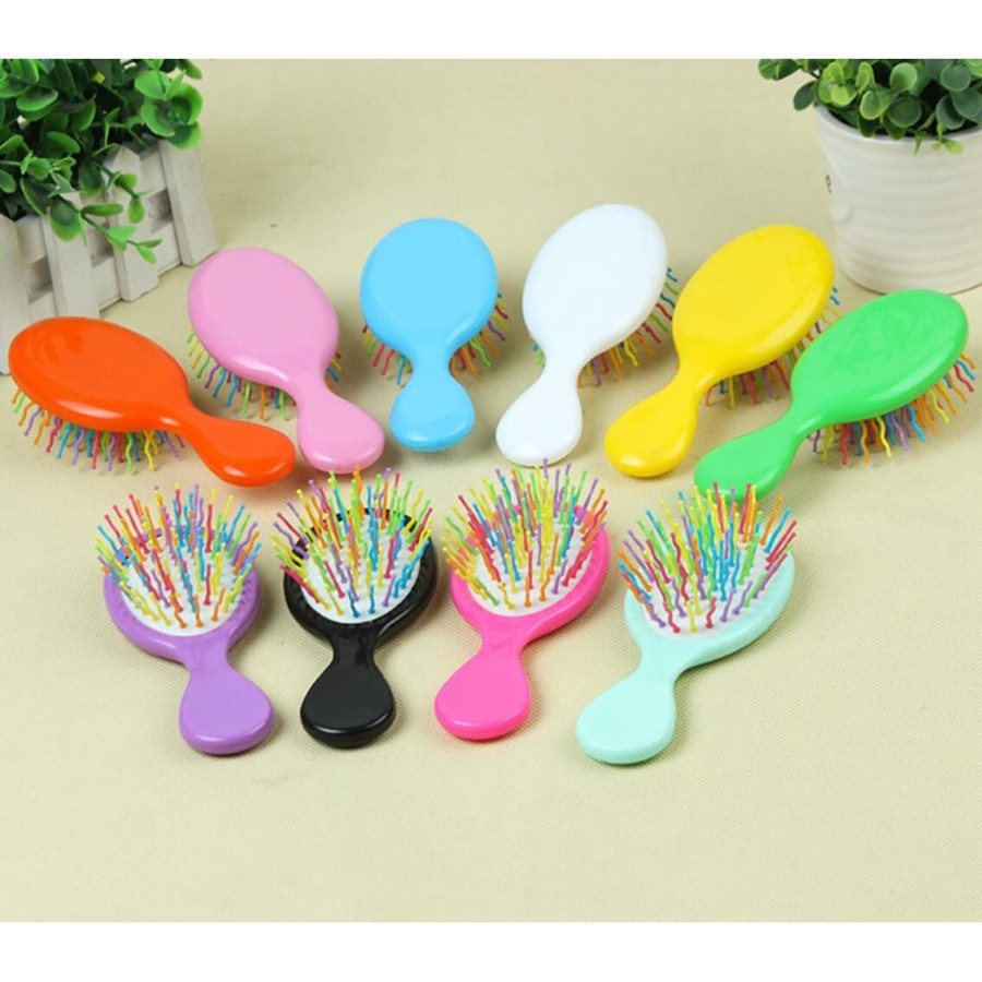 UNNISO - Sisir Rambut Rainbow / Hair Brush Child Portable Travel Anti-static