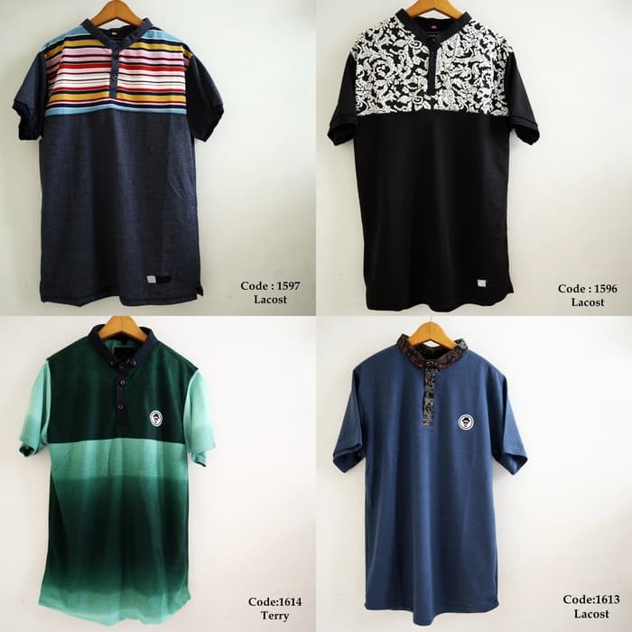 Kekinian Polo Fashion Cowok / Kaos Distro / Kaos Kerah / Baju Sablon Fashion