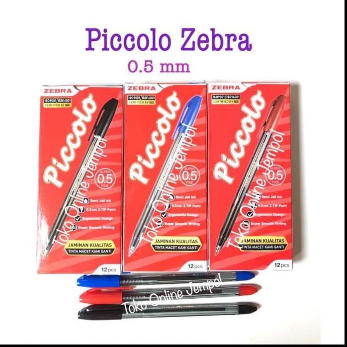 

(H8S6) Piccolo Zebra Pen 0.5 Pulpen Picolo Pen 0,5 Picollo Pena Ink Atk0890Zb //Produk@trend