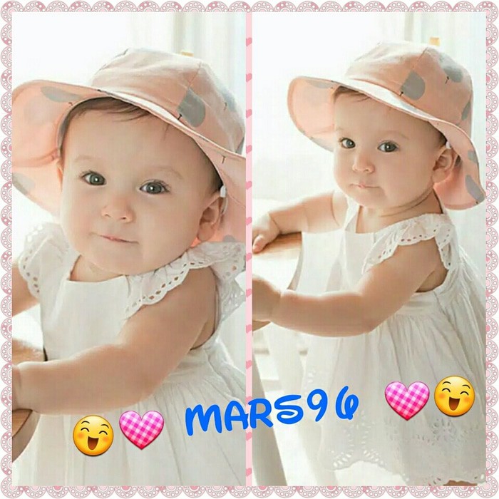 Topi Pulkadot / Topi Pantai / Topi Bayi Lucu / Topi Trendi