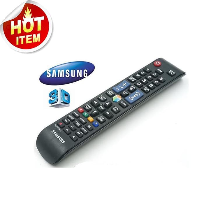 Remot Remote TV Samsung LCD LED Smart TV 3D AA59-00638A-hitam