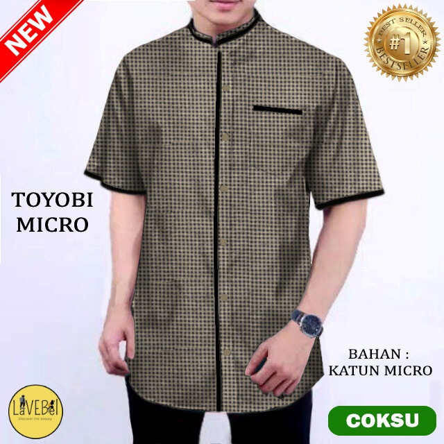 LVB - (COD &amp; GRATIS ONGKIR) KOKO TOYOBI MICRO PENDEK /KEMEJA KOKO LENGAN PENDEK/Terbaru,Terlaris dan Termurah/Koko Viral 2022/Kemeja Koko/Koko Lengan Panjang/Baju Pria Muslim/Baju muslimin /23043 23045 23047 23049 24045 24049 24047/ LAVEBEL