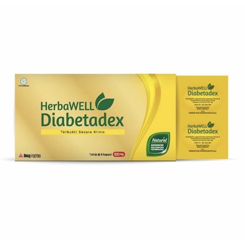 Herbawell diabetadex strip 6 kapsul ( herbal menurunkan gula darah )