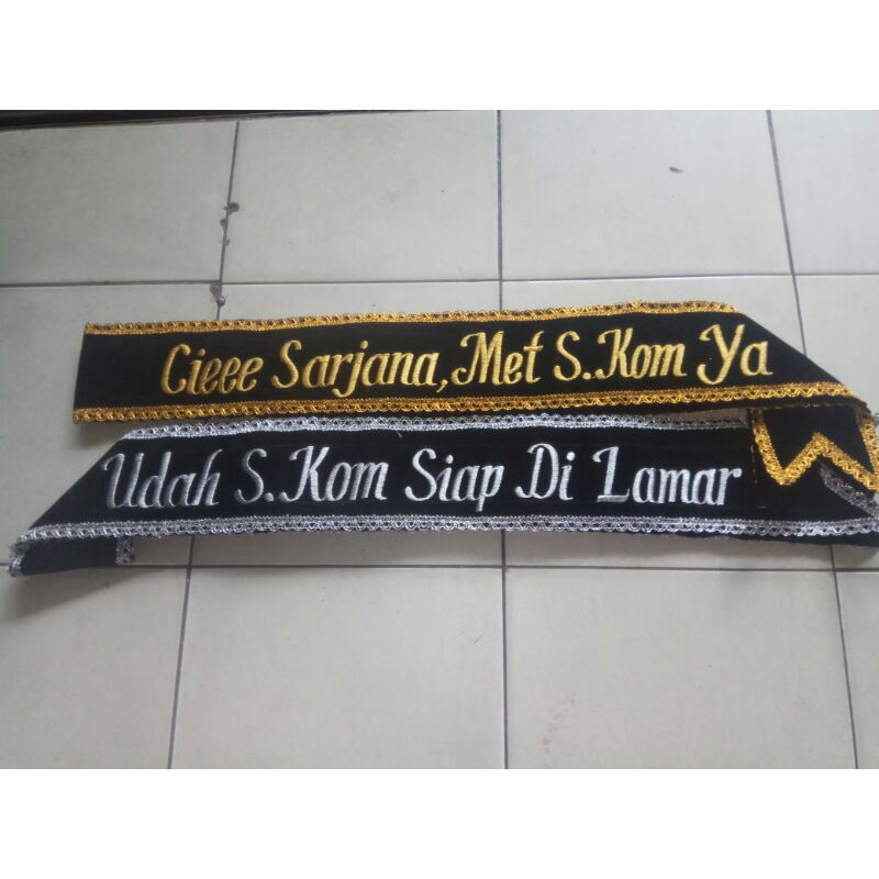 SELEMPANG WISUDA  MEDAN( COD ), RENDA    ( 1 HARI JADI )-7