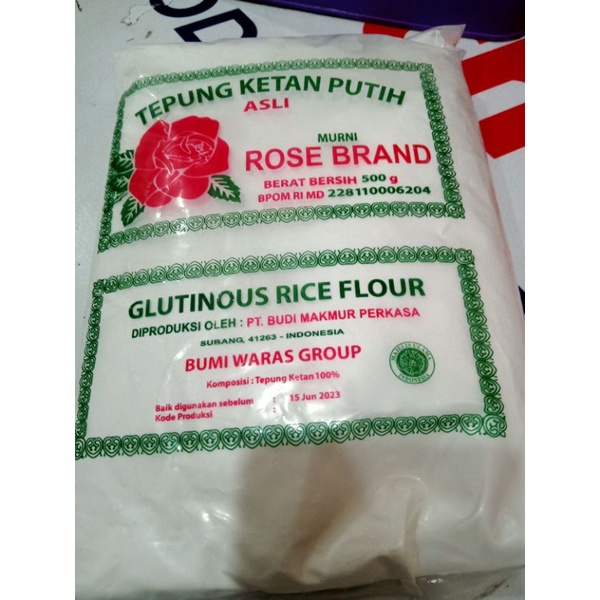 

ROSE BRAND TEPUNG KETAN PUTIH 500GR