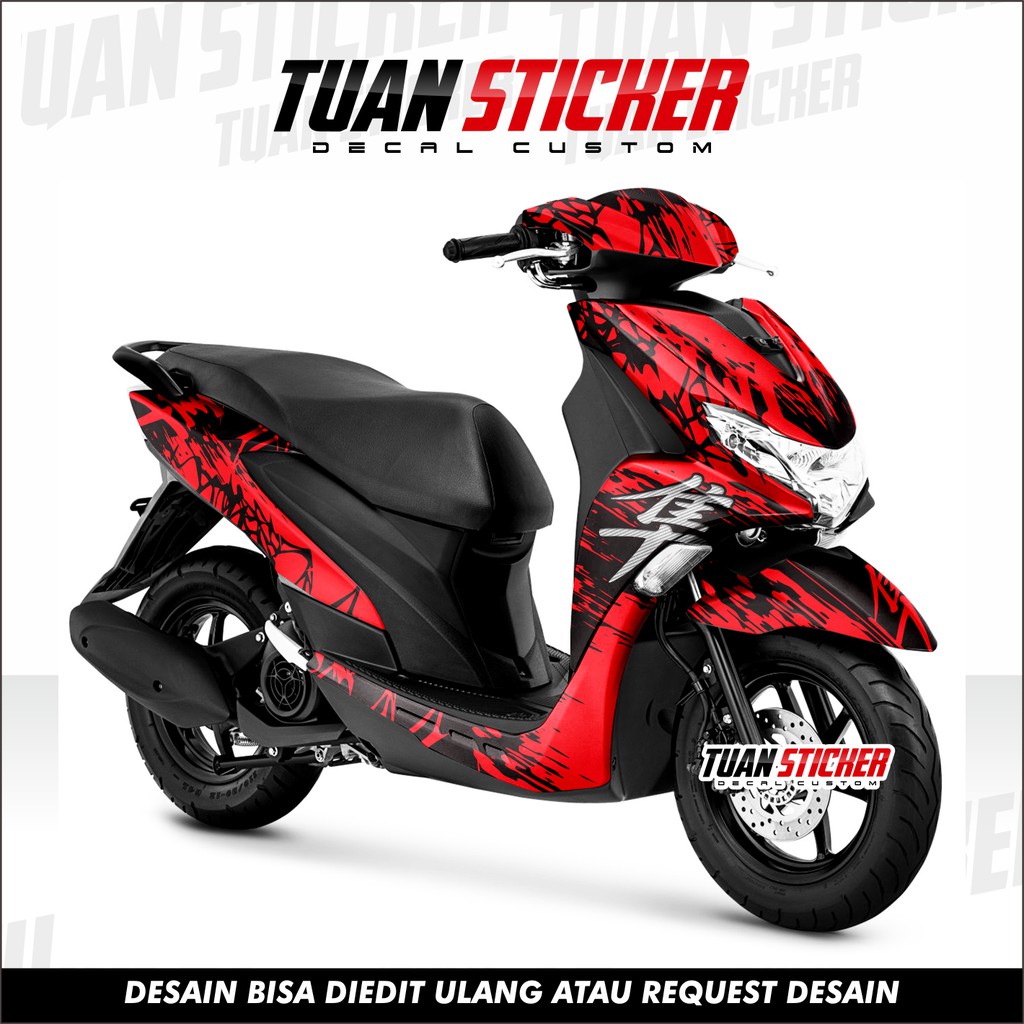 Sticker Decal Freego, Sticker Yamaha freego, Striping Freego full body, Stiker Yamaha Freego hayabus