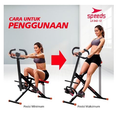 Power Squat SPEEDS ORI Alat Fitness / Gym Olahraga Horse Rider