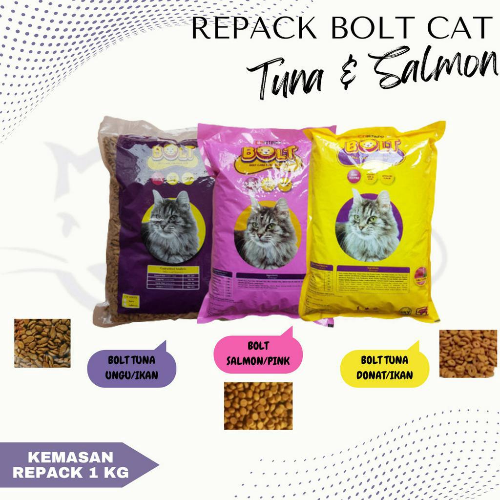 MAKANAN KUCING BOLT TUNA 1 KG 1KG CAT FOOD CATFOOD REPACK