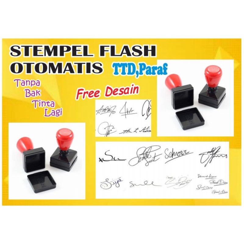 Jual Stempel Otomatis Tandatangan Paraf Shopee Indonesia