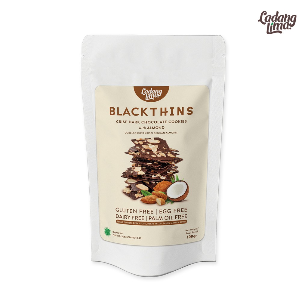 Ladang Lima Blackthins Cookies 100gr