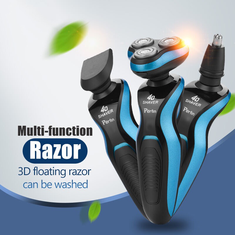 Perfin PZ01 Alat Cukur elektrik Shaver 4D cukur jenggot