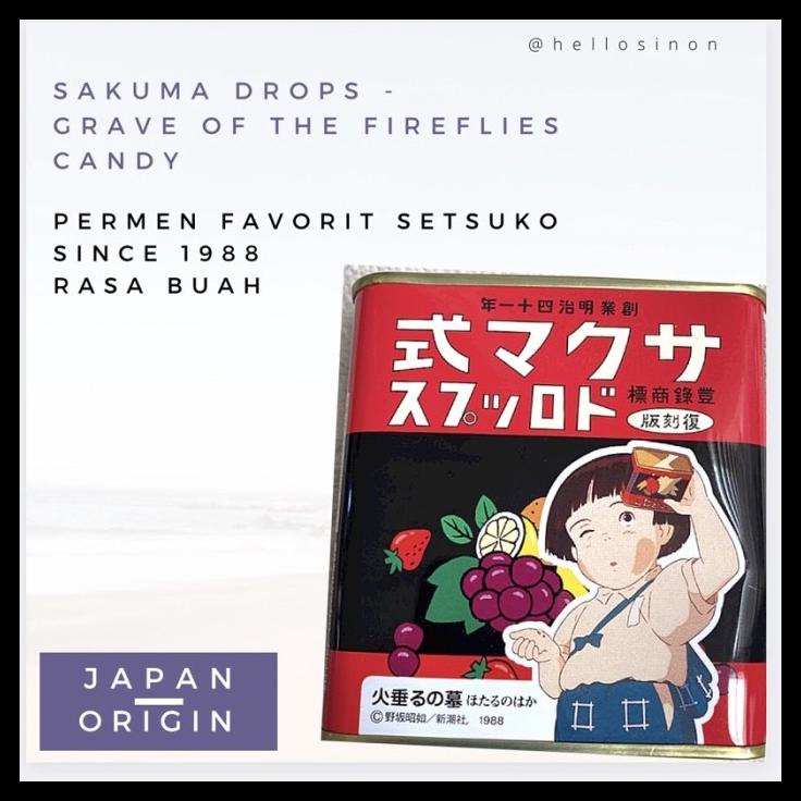 

Permen Sakuma Drops Candy Buah Grave Of The Fireflies Ghibli Candy