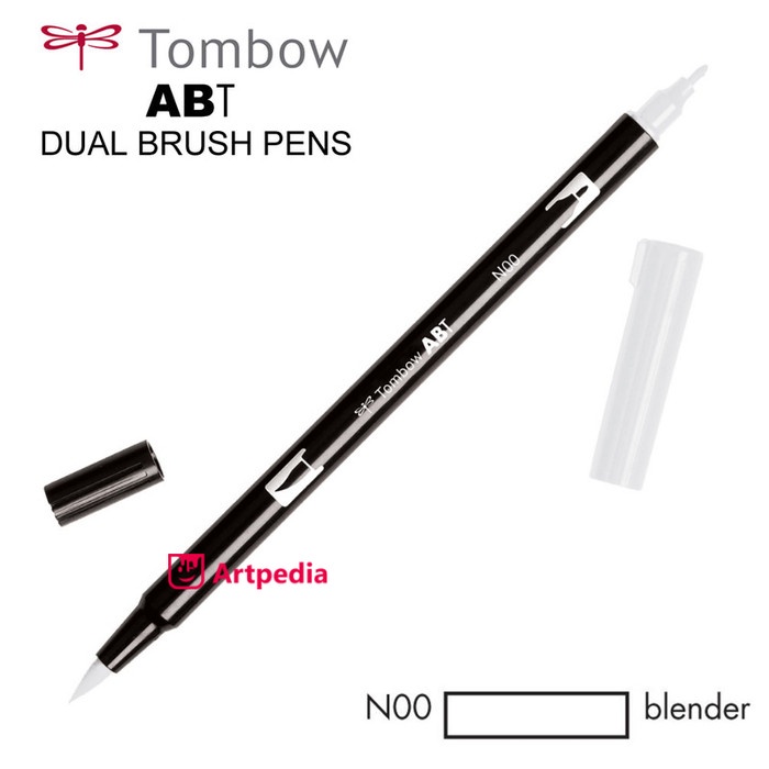 

kaligrafi-perlengkapan- tombow dual brush pen abt n00 - blender / tombow abt dual brush pen