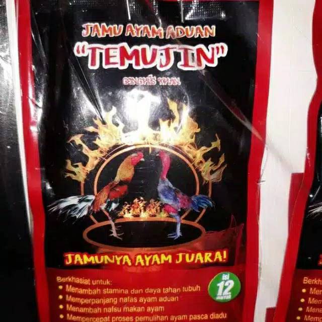 Temujin jamu vitamin ayam petarung