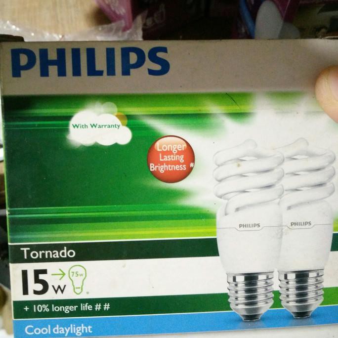 philips tornado 15watt / philips ulir 15watt 2 lampu ratele992 Segera Beli