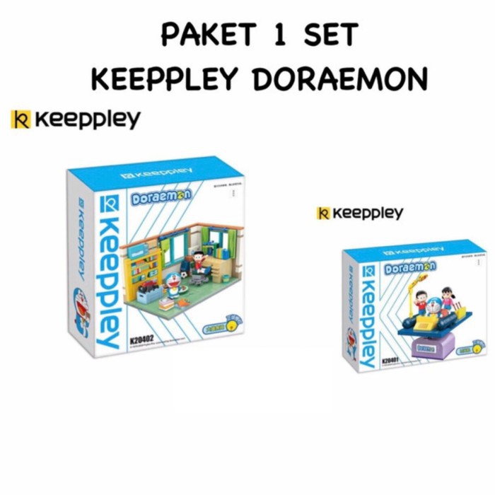 1 Set Keeppley / Enlighten Doraemon (Time Machine dan Nobita Room)