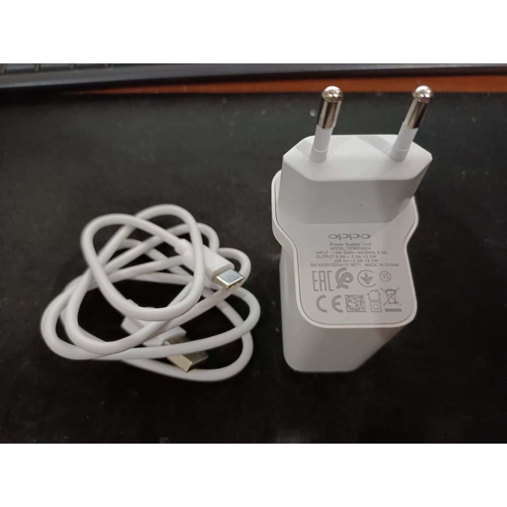 Charger Oppo A53 A52 A92 18w Fast Charge 18 Watt Original