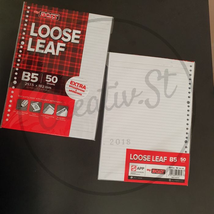 

Dijual Loose Leaf B5 50 Big Boss Terlaris