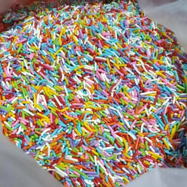 

Meses Warna Warni Holden / Meses Rainbow 250gr Good Quality / Topping / Mesis / Mises / Kemasan Repack
