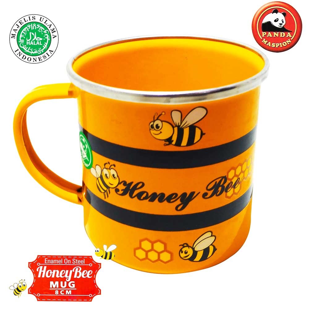 Mug Enamel 8 Cm Maspion honey bee