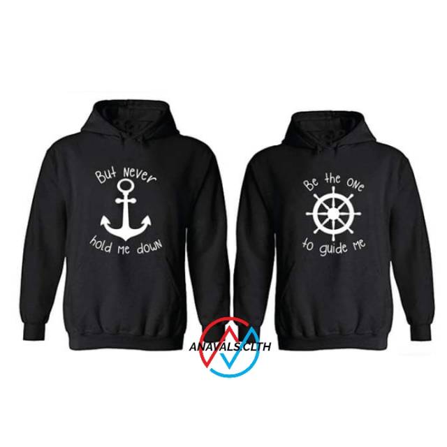 Sweater Hoodie PELAUT Couple/jangkar-kemudi