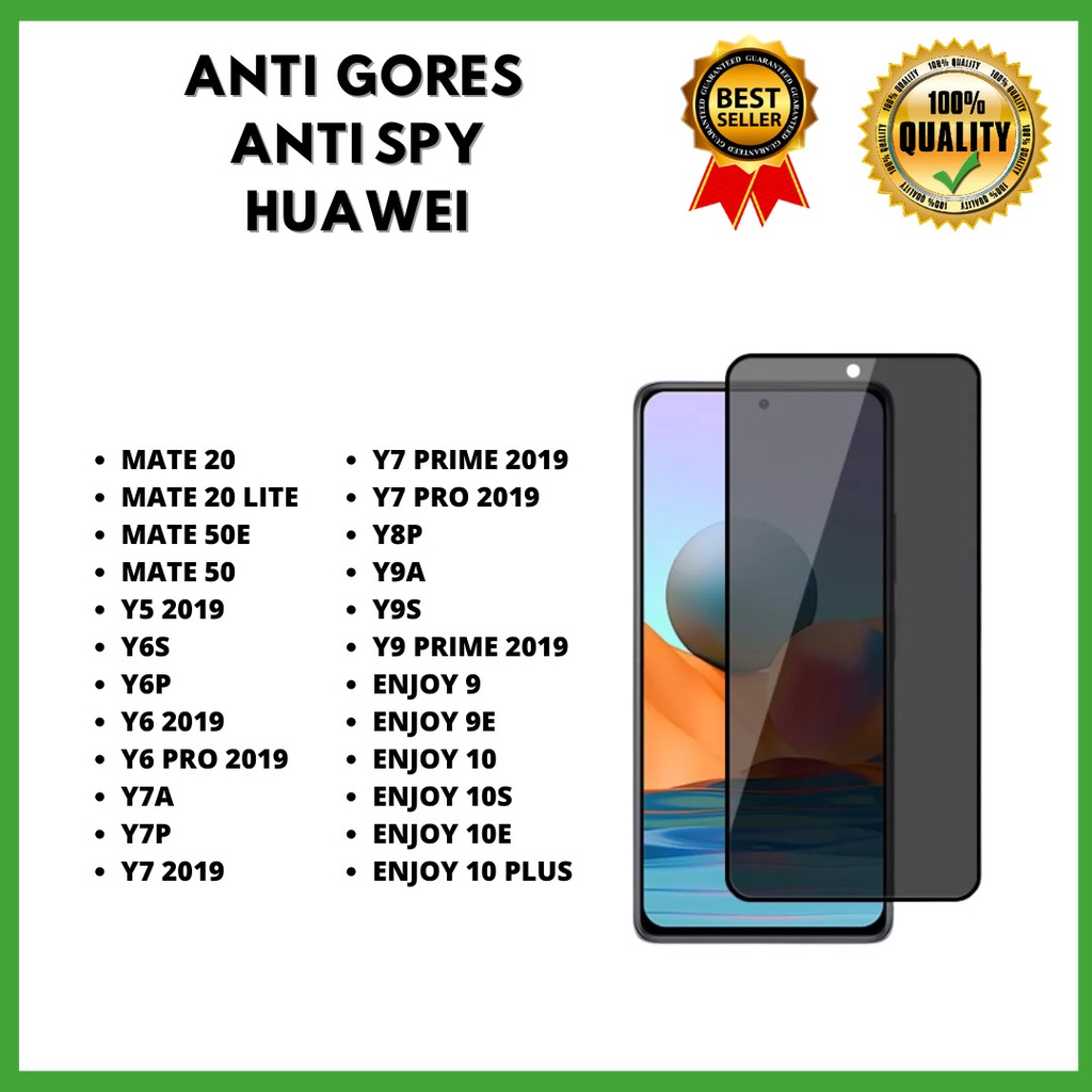 TG ANTI SPY - HUAWEI MATE 20-MATE 20 LITE-MATE 50E-MATE 50-Y5 2019-Y6S-Y6P-Y6 2019-Y6 PRO 2019-Y7A-Y7P-Y7 2019-Y7 PRIME 2019-Y7 PRO 2019-Y8P-Y9A-Y9S-Y9 PRIME 2019-ENJOY 9-ENJOY 9E-ENJOY 10-ENJOY 10S-ENJOY 10E-ENJOY 10 PLUS