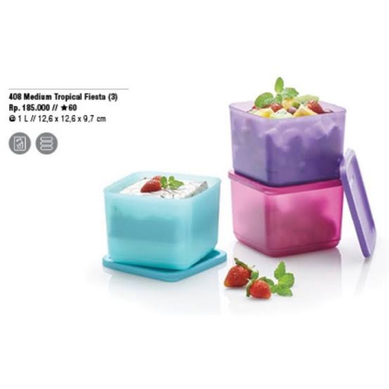 medium tropical tupperware