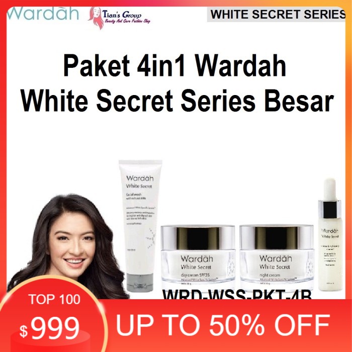 Paket Hemat Murah 4in1 Skin Care Wardah White Secret Series Besar Ori