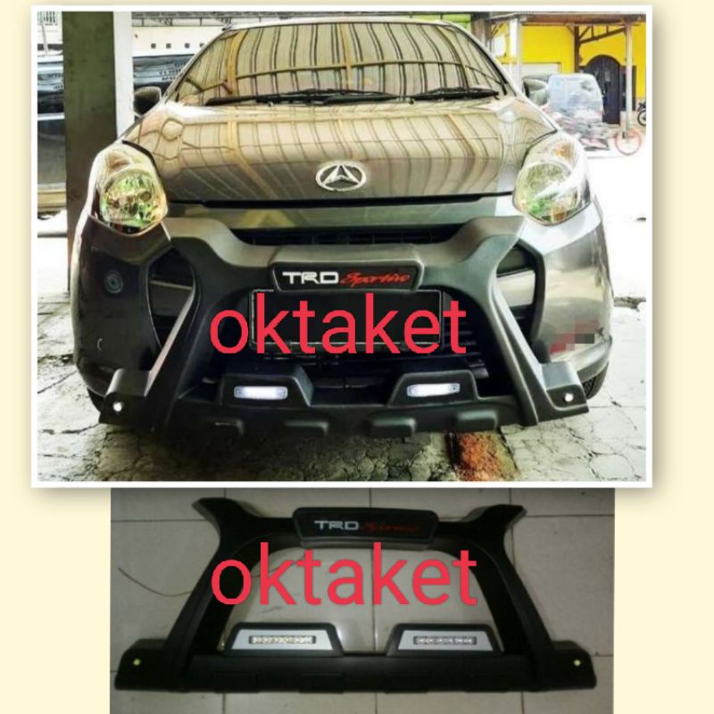 tanduk depan bumper depan Agya Ayla lama 2013-2016 luxury trd sportivo