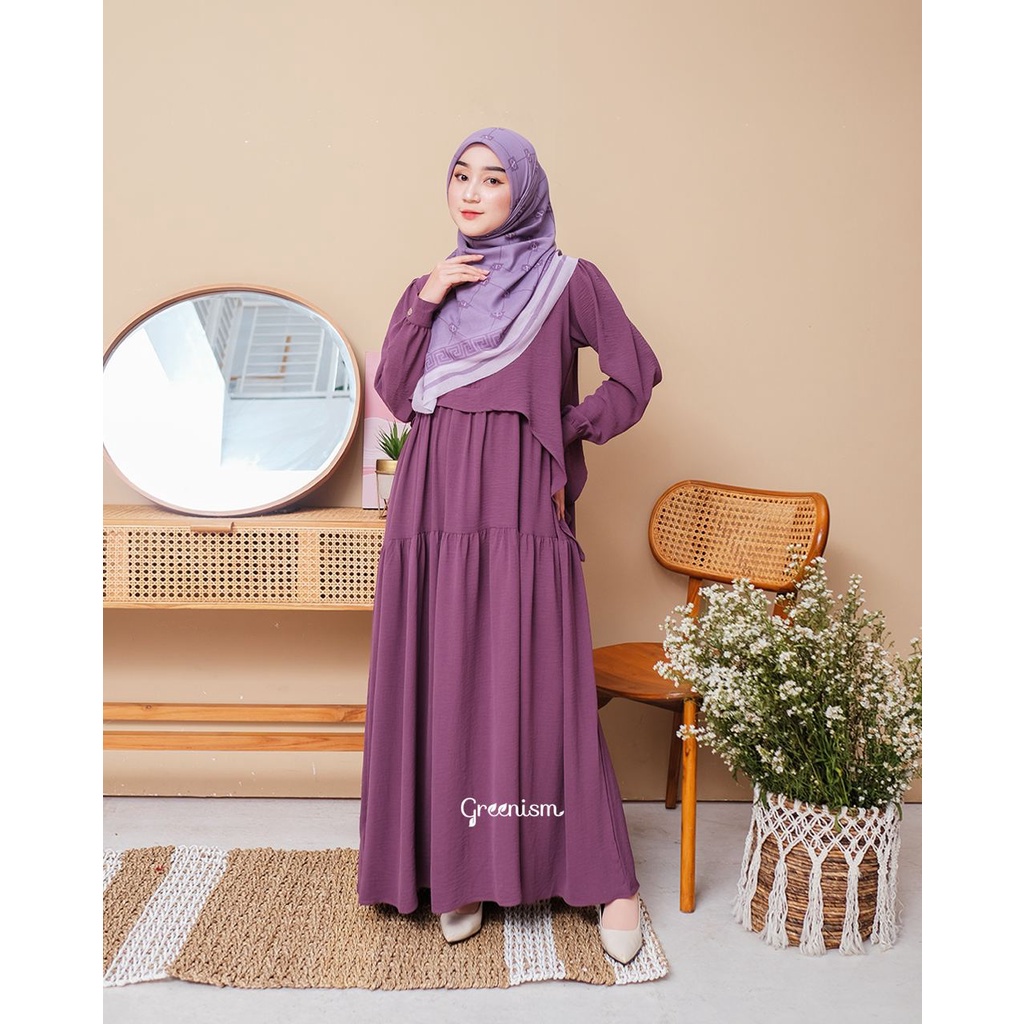 Greenism Davina Dress Quality Premium Syari'i