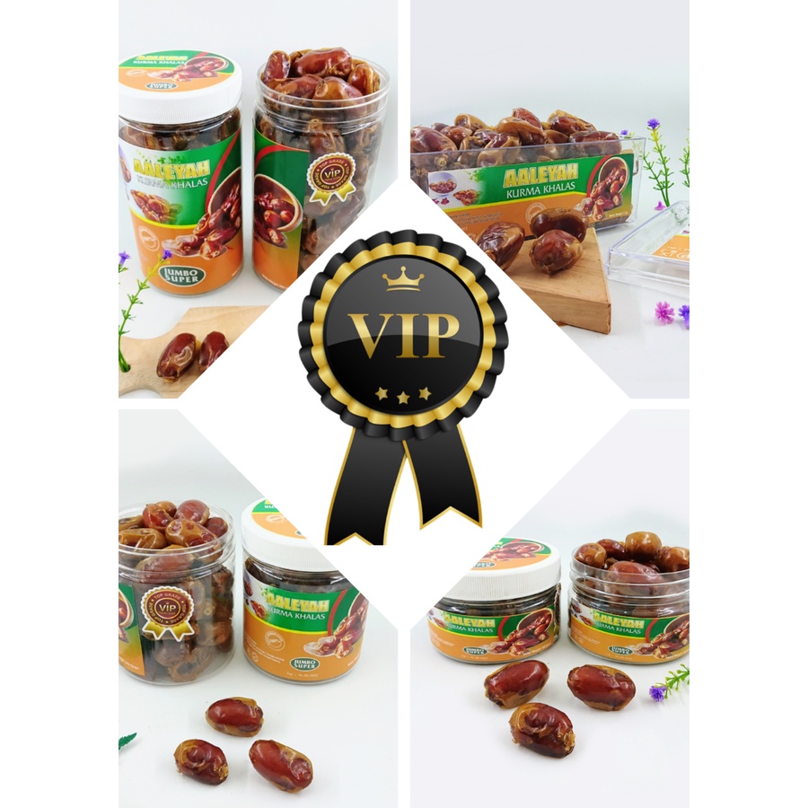 Kurma Khalas VIP Aaleyah 1 Kg SUPER PREMIUM Quality