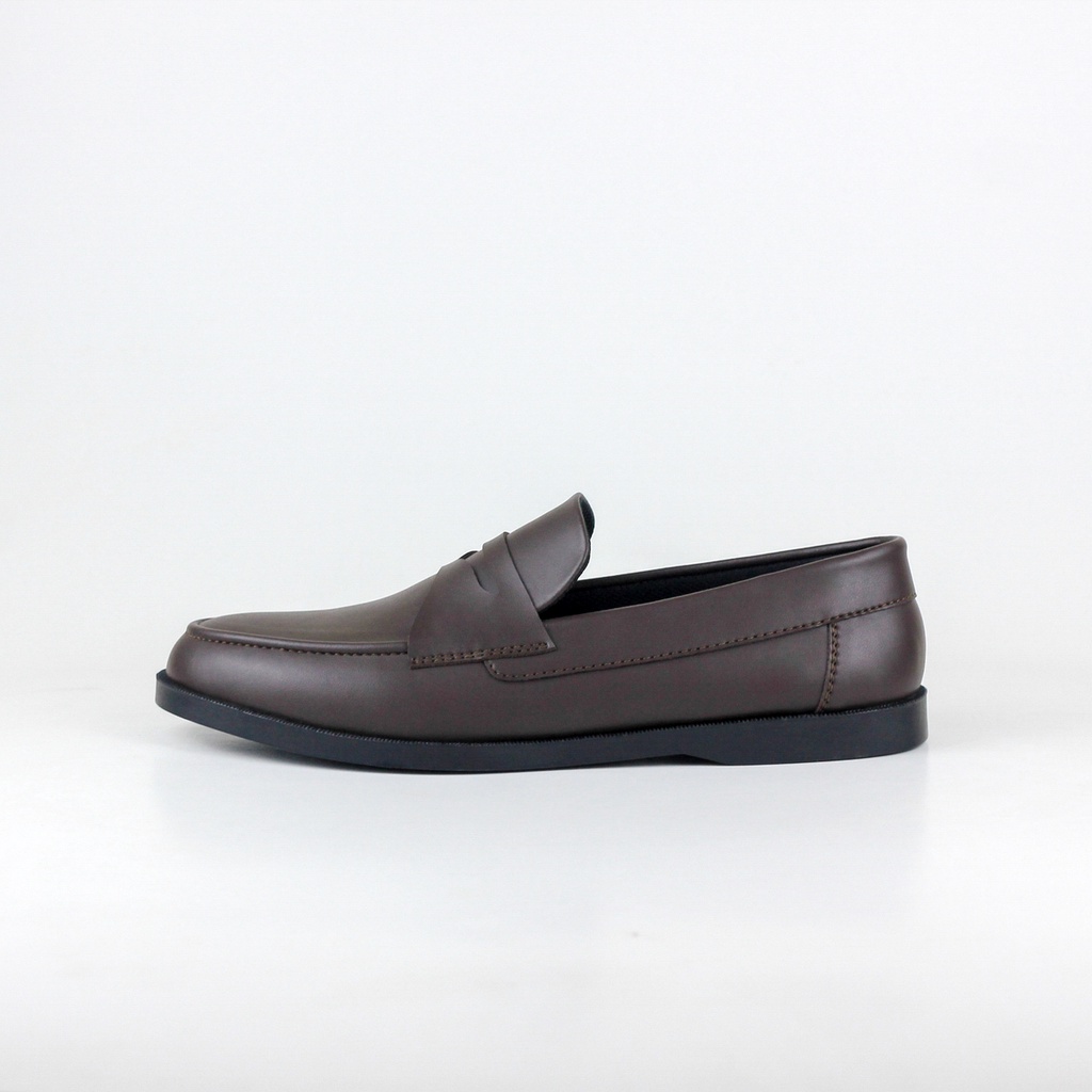 ELVRA Footwear - Sepatu Formal Pria Slip On Loafer Casual Kulit- New Flow Black Series